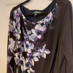 Navy Floral Ralph Lauren Dress